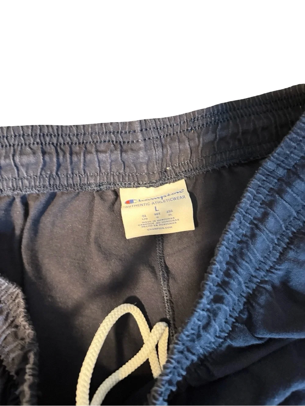 Champion Lightweight Sweat Pants Tapered Mens Large Navy Blue, Pockets
